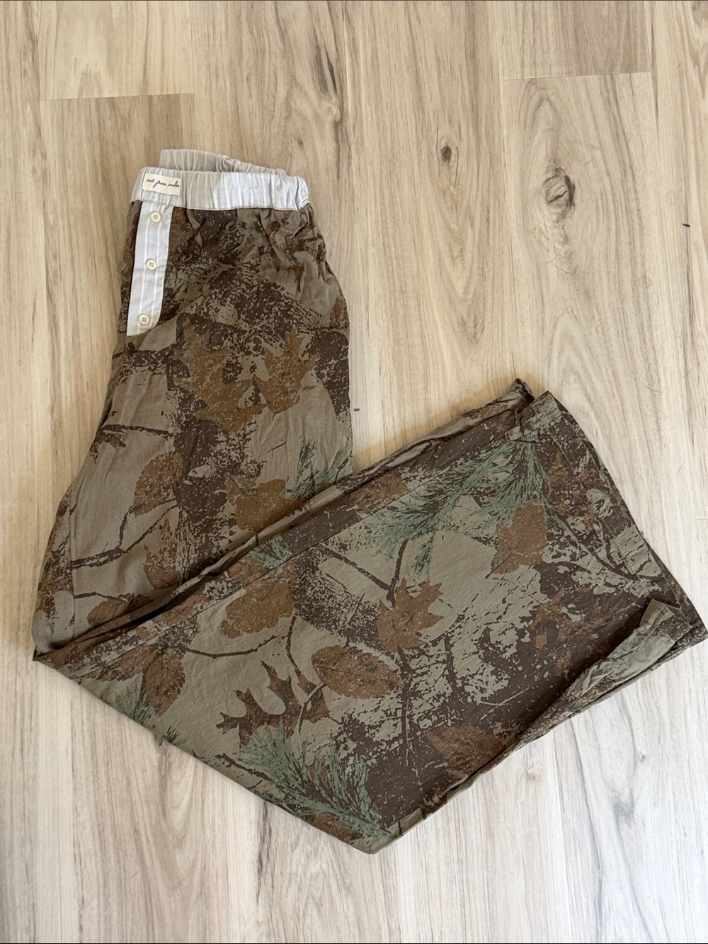 Urban Outfitters Women's Camo Print Pajama Pants - Olive/Brown